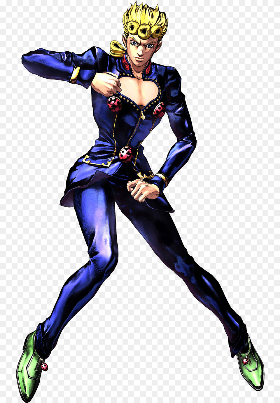 Character Profile Wikia Giorno Giovanna Pose, Book, Publication, Comics, Adult Free Png Download