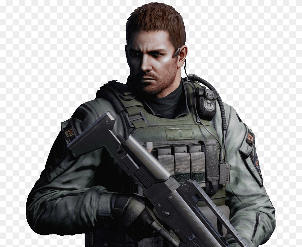 Character Spotlight Chris Redfield Resident Evil 6, Adult, Person, Man, Male Free Png Download