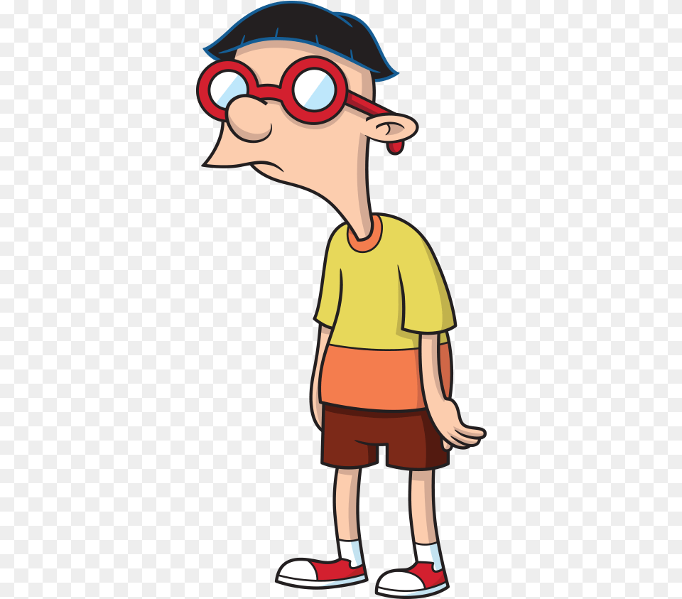 Character Transparent Hey Arnold Curly Hey Arnold Characters, Person, Cartoon, Clothing, Shorts Free Png