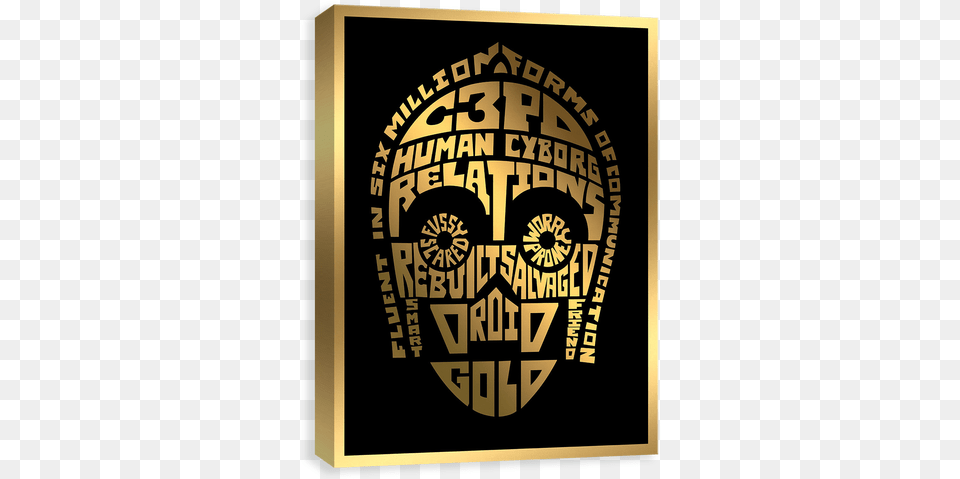 Character Types C 3po Star Wars Typography, Advertisement, Poster, Logo, Blackboard Free Transparent Png