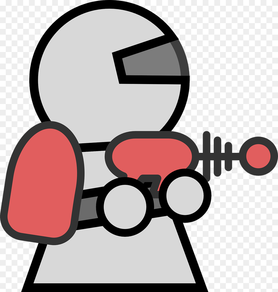 Character With A Gun, Device, Grass, Lawn, Lawn Mower Free Transparent Png