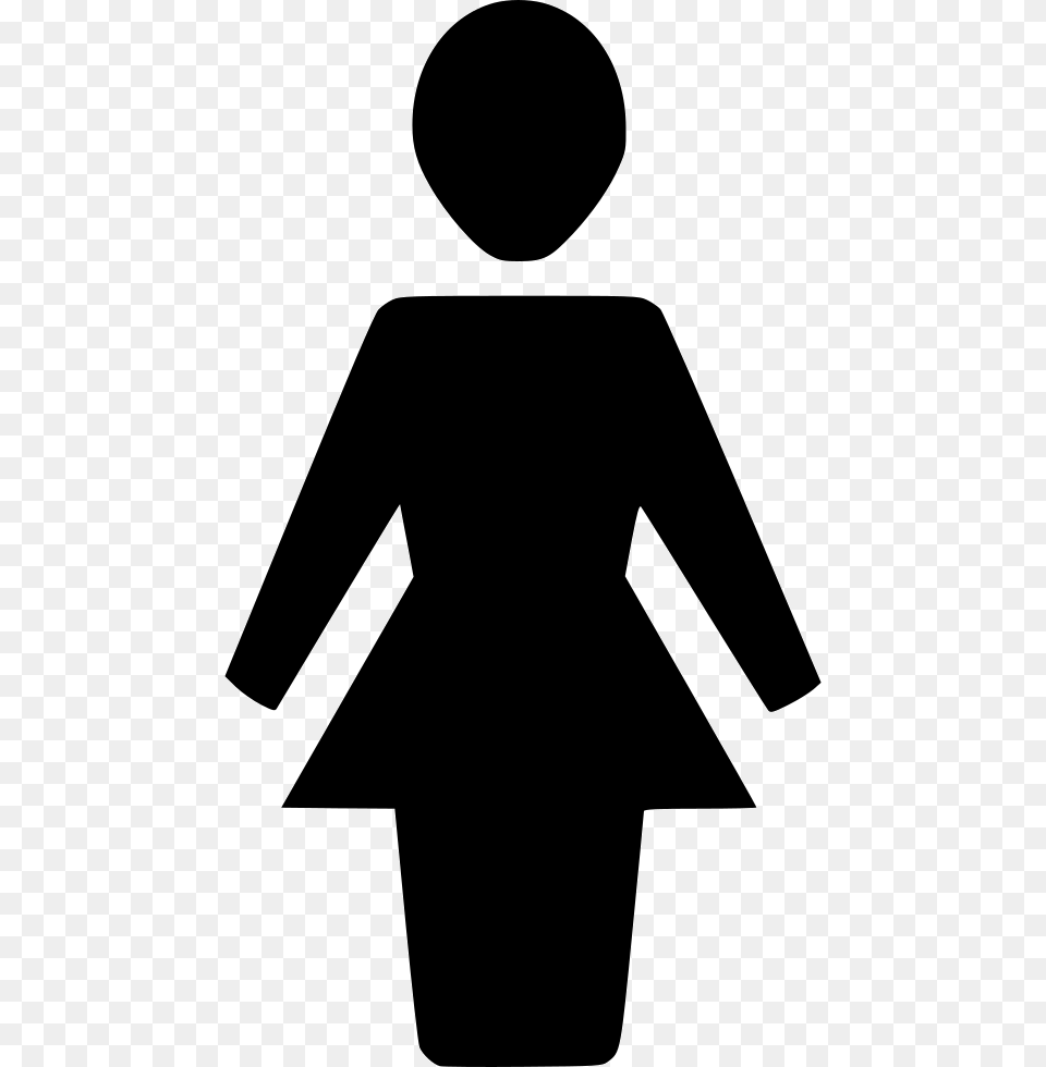Character Woman Person Symbol Sign Comments Female Icon, Clothing, Long Sleeve, Silhouette, Sleeve Free Transparent Png