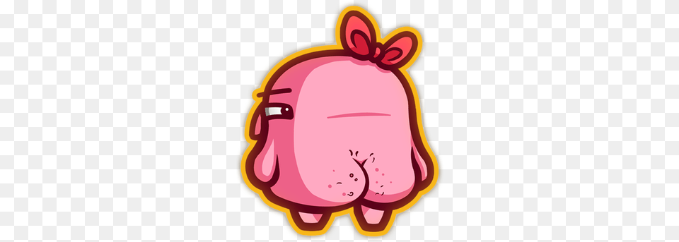 Characterpootpoot Move Or Die, Sticker, Food, Meat, Pork Free Transparent Png
