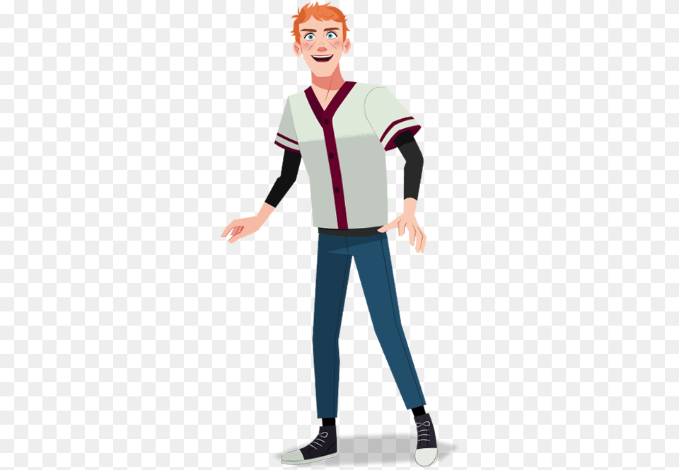 Characters And Videos Carmen Sandiego Houghton Mifflin Standing, Boy, Shirt, Person, Pants Free Transparent Png