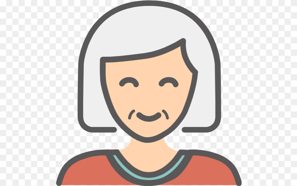 Characters Happy Granny Avatars Vector Granny Face Clipart, Person, Head, Clothing, Hat Free Transparent Png