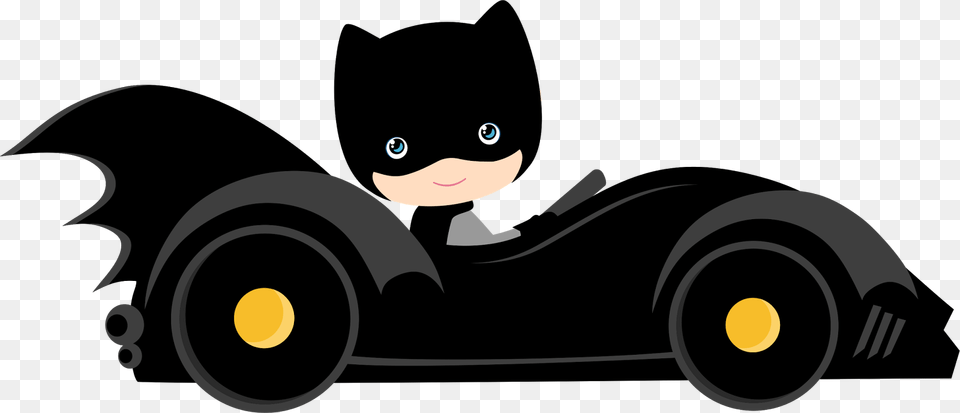 Characters Of Batman Kids Version Clip Art Batman Party, Car, Transportation, Vehicle Png Image