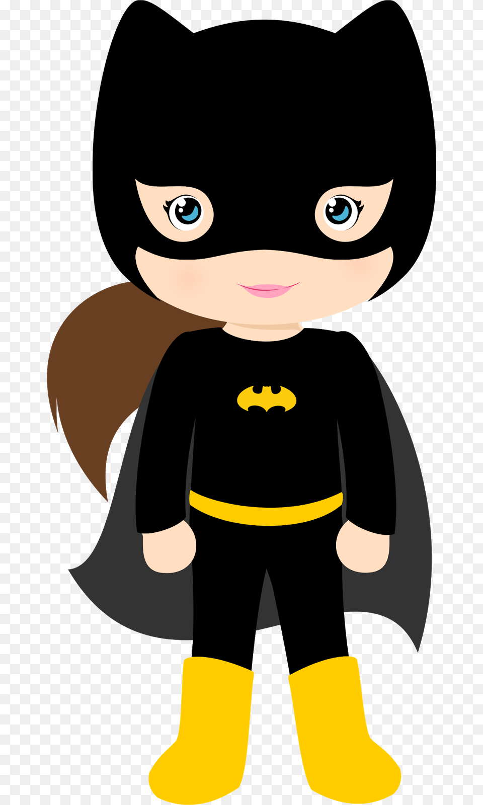 Characters Of Batman Kids Version Clip Art Printables, Baby, Person, Cartoon, Face Free Transparent Png