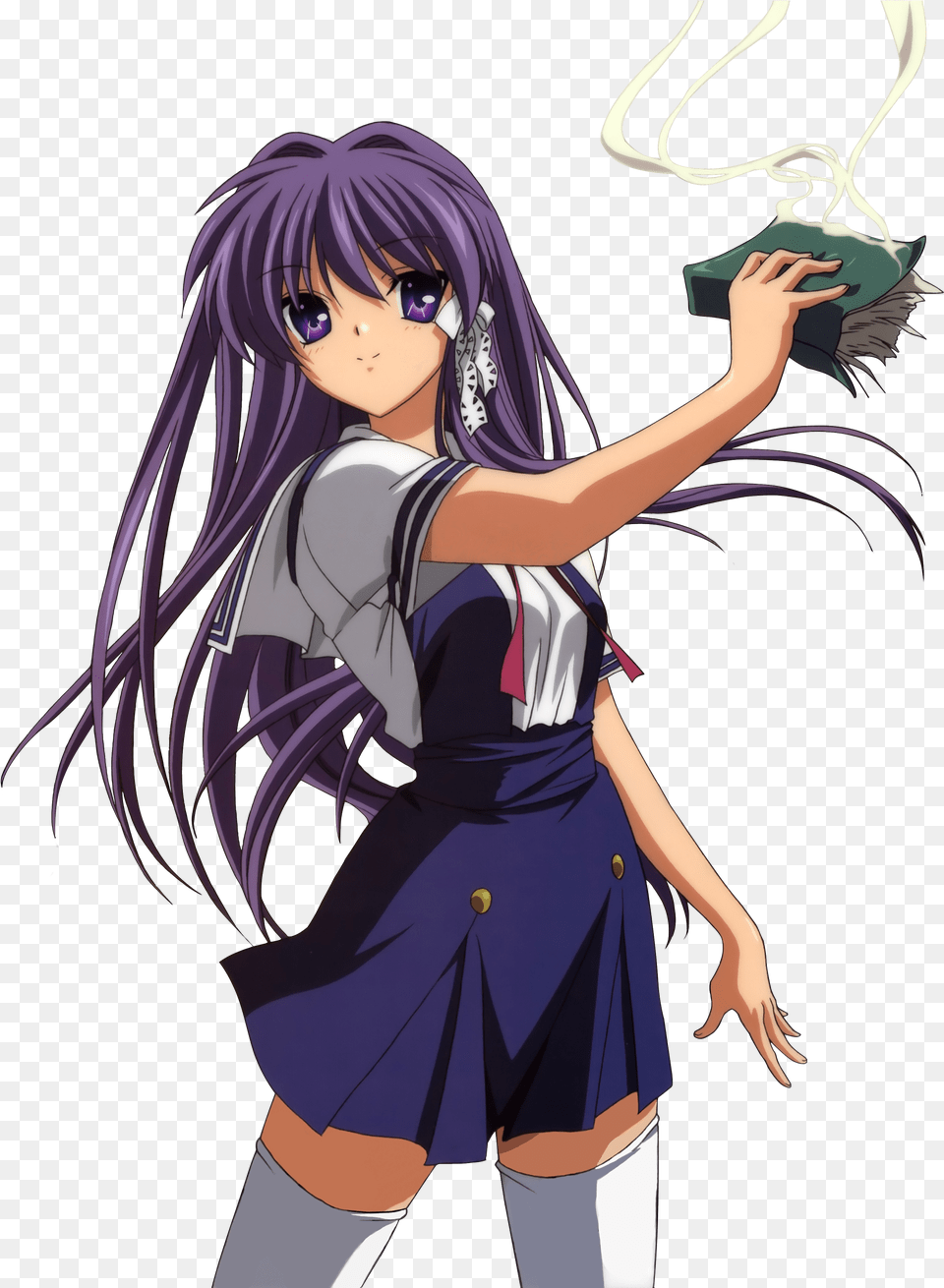 Characters Of Clannad Kyou Fujibayashi, Book, Comics, Publication, Manga Free Transparent Png