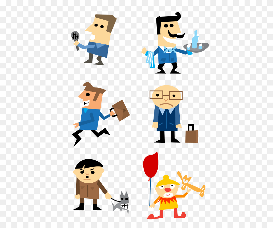 Characters Set, Baby, Person, Balloon, Face Png Image