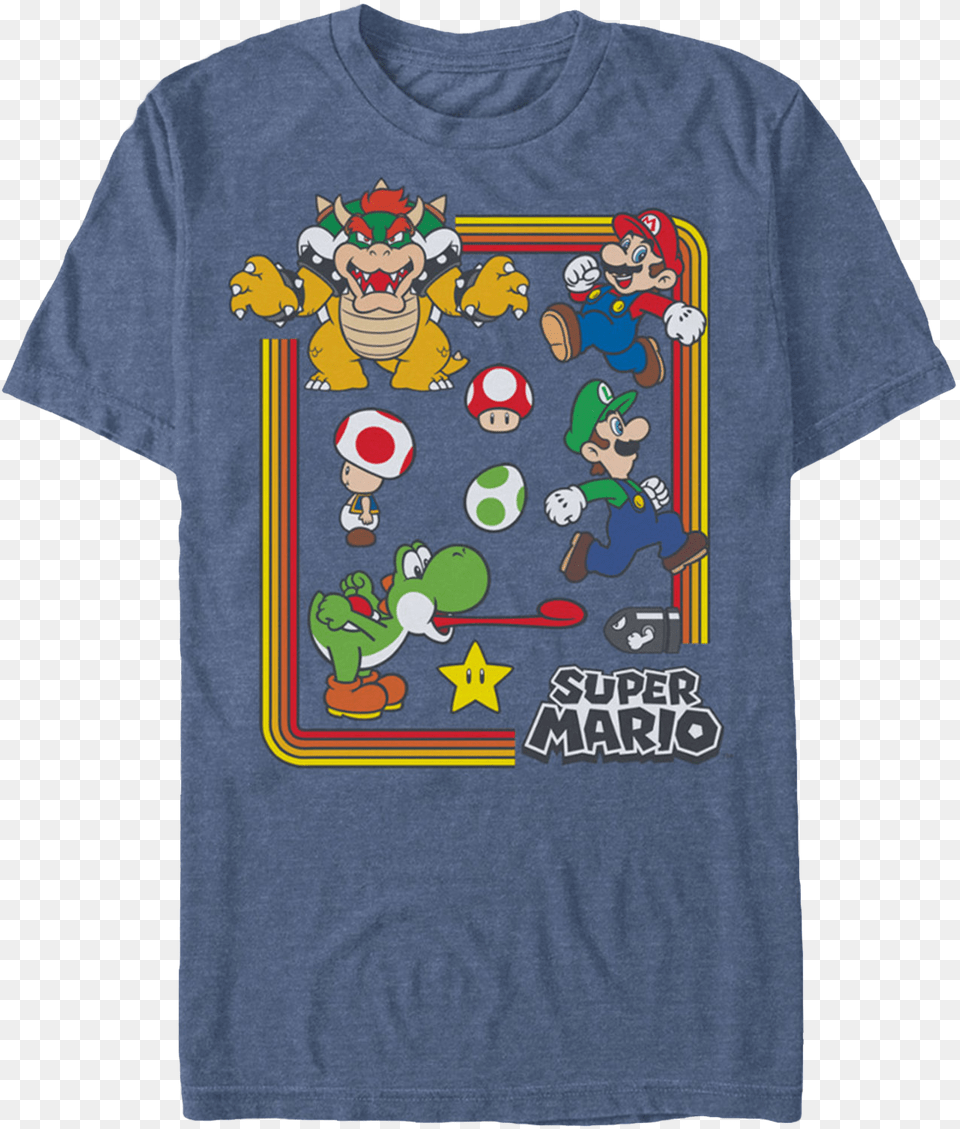 Characters Super Mario Bros Super Mario Shirt, Clothing, T-shirt, Baby, Person Png Image