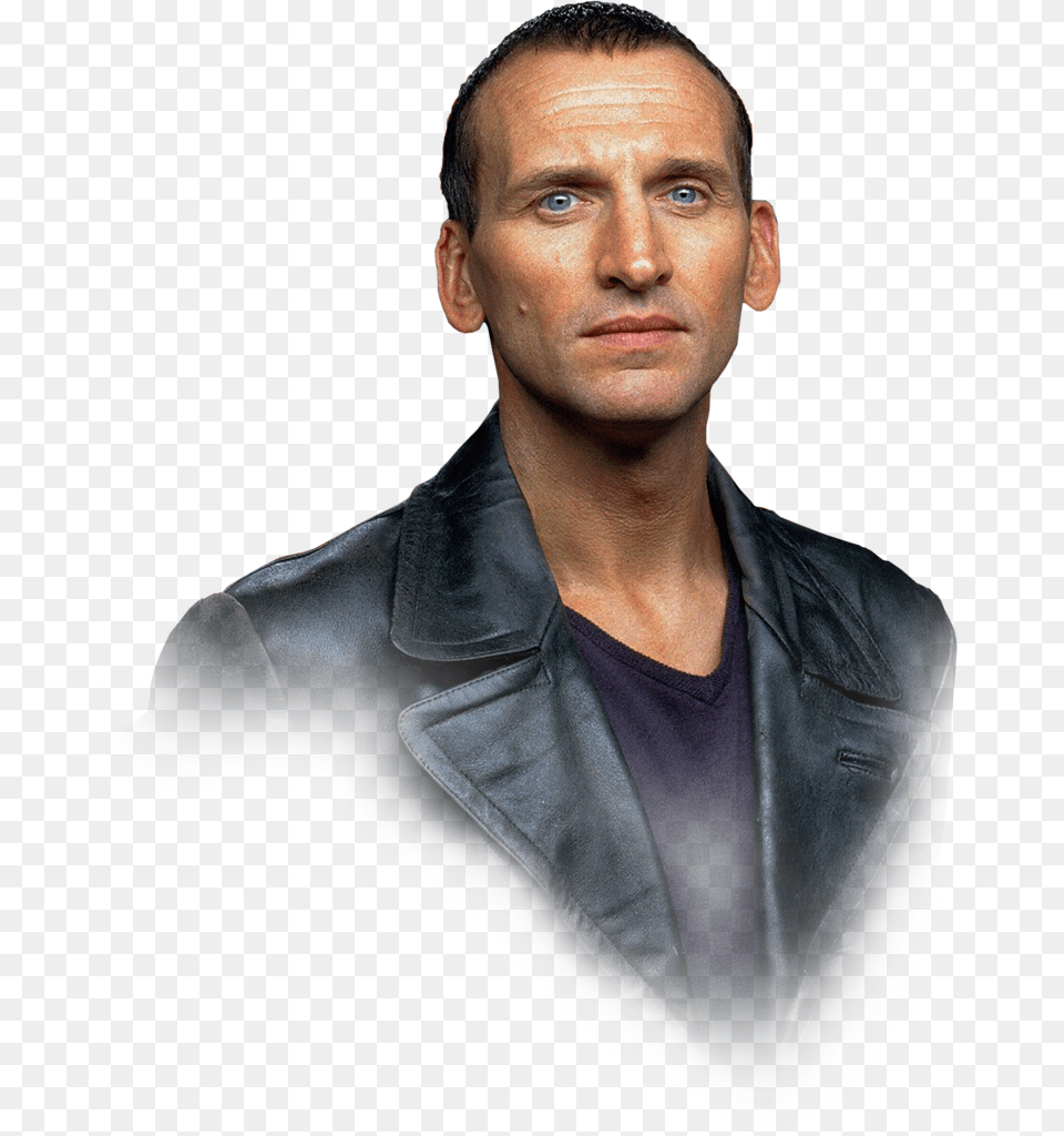 Characterwhite Collar Workerblack Cut Christopher Eccleston, Adult, Clothing, Coat, Person Free Png Download