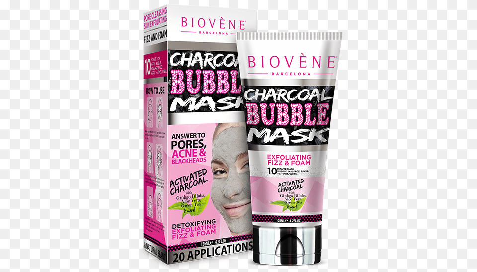 Charcoal Bubble Mask Eye Liner, Advertisement, Bottle, Lotion, Adult Free Png Download
