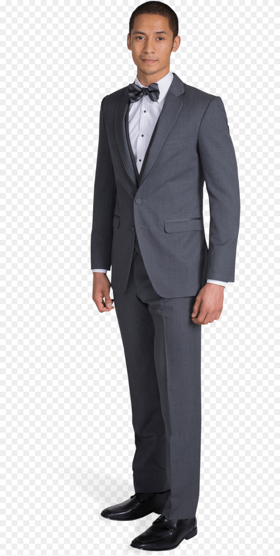 Charcoal Gray Notch Lapel Suit Spy Suit, Tuxedo, Clothing, Formal Wear, Person Png Image