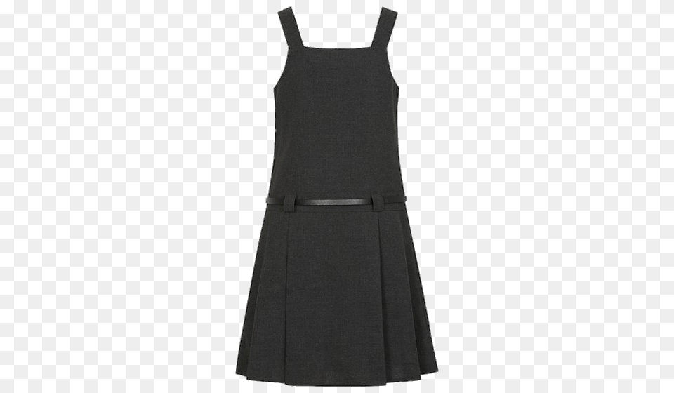 Charcoal Grey School Pinafore, Clothing, Dress, Skirt, Coat Free Transparent Png