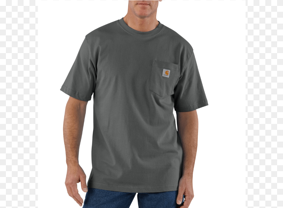 Charcoal Hahn39s World Of Surplus Amp Survival Carhartt Dark Brown Shirt, Clothing, T-shirt, Sleeve, Jeans Free Png Download