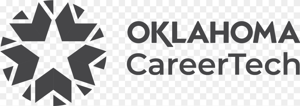 Charcoal Oklahoma Careertech Logo Vertical, Symbol, Star Symbol Free Transparent Png