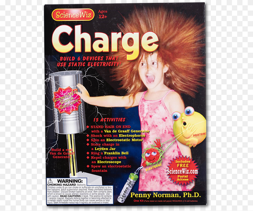 Charge Science Wiz, Advertisement, Poster, Person, Face Free Png Download