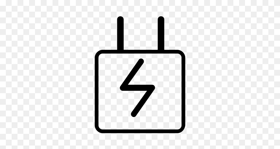 Charger Icon With And Vector Format For Unlimited, Gray Png