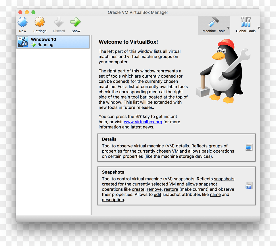 Charger Windows 10 Sur Virtual Box Oracle Linux En, File, Animal, Bird, Penguin Free Png