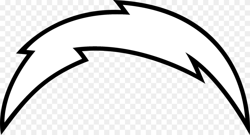 Chargers Logo Black And White, Animal, Fish, Sea Life, Shark Free Png Download