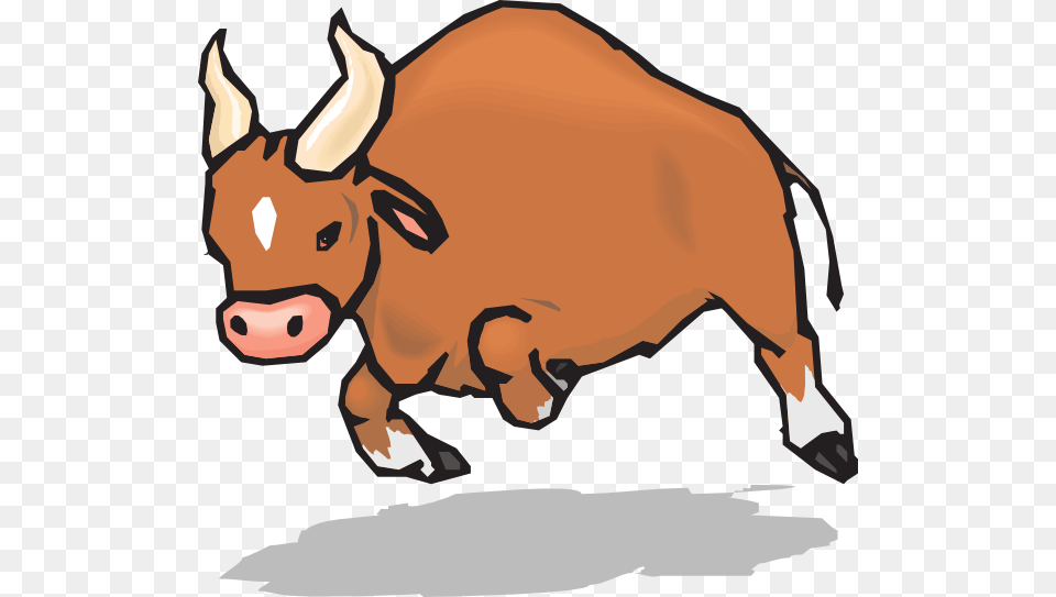 Charging Bull Clip Art, Animal, Mammal, Buffalo, Wildlife Png Image