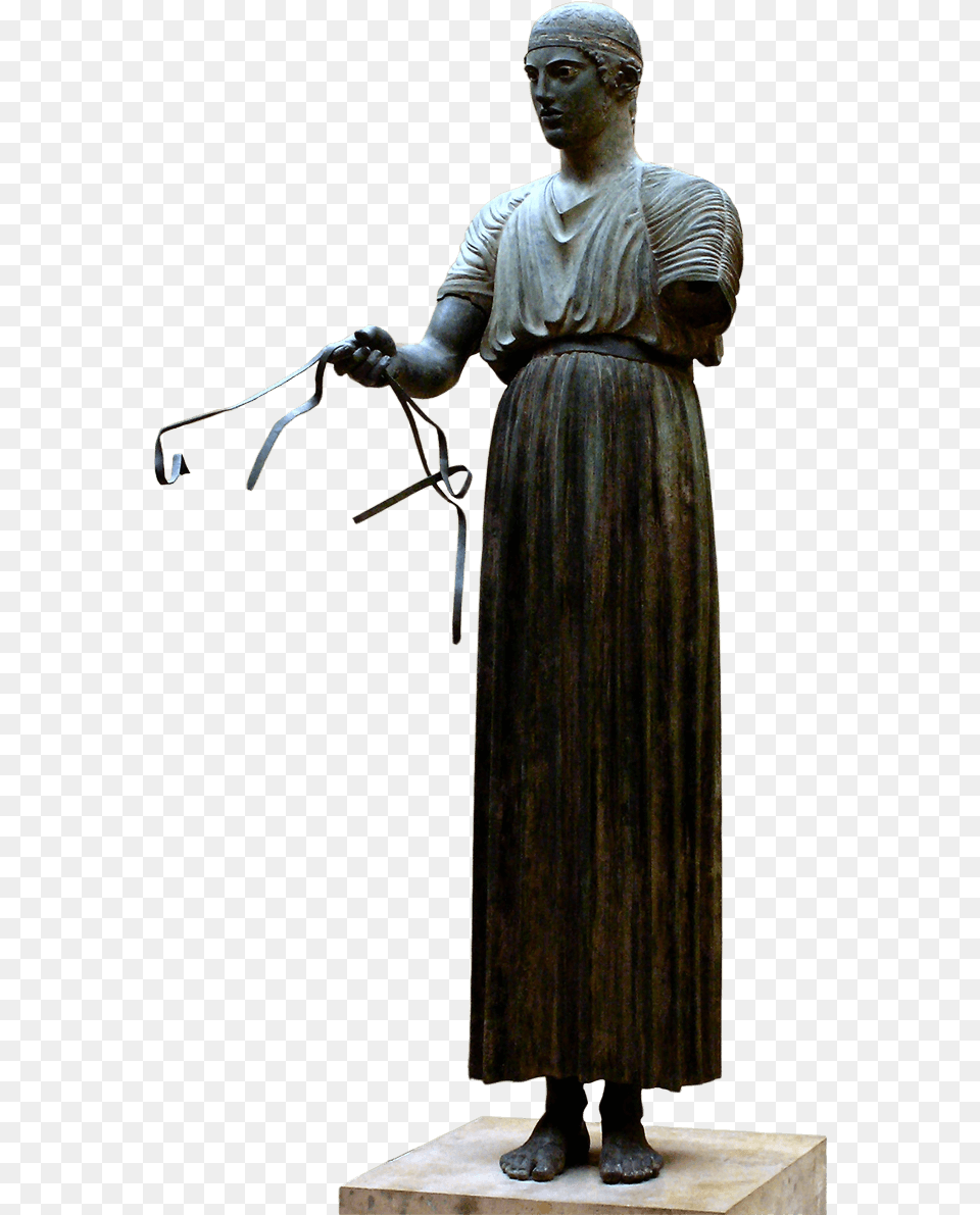 Charioteer Of Delphi Delphi Archaeological Museum Charioteer, Figurine, Adult, Art, Male Free Transparent Png