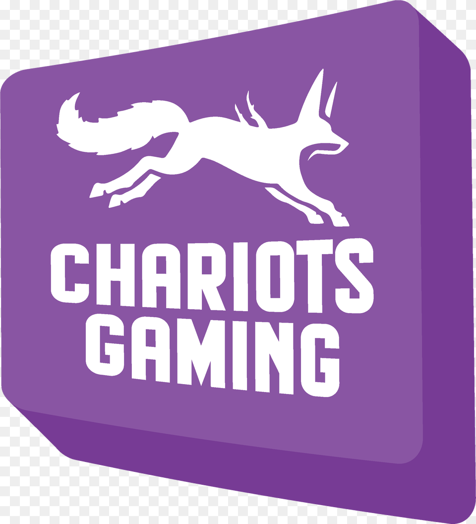 Chariots Gaming Logo Sign, Purple, Animal, Deer, Mammal Free Png Download