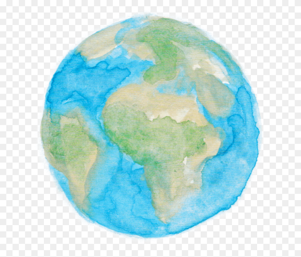 Charity Art U2014 Lydia Gappa Green Watercolor, Astronomy, Outer Space, Planet, Globe Png