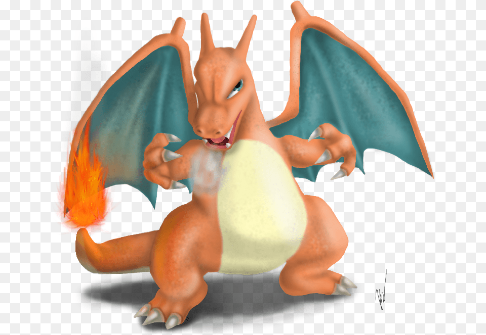 Charizard By Emilykiwi Banner Freeuse Charizard 3d Model, Baby, Person, Accessories Free Png Download