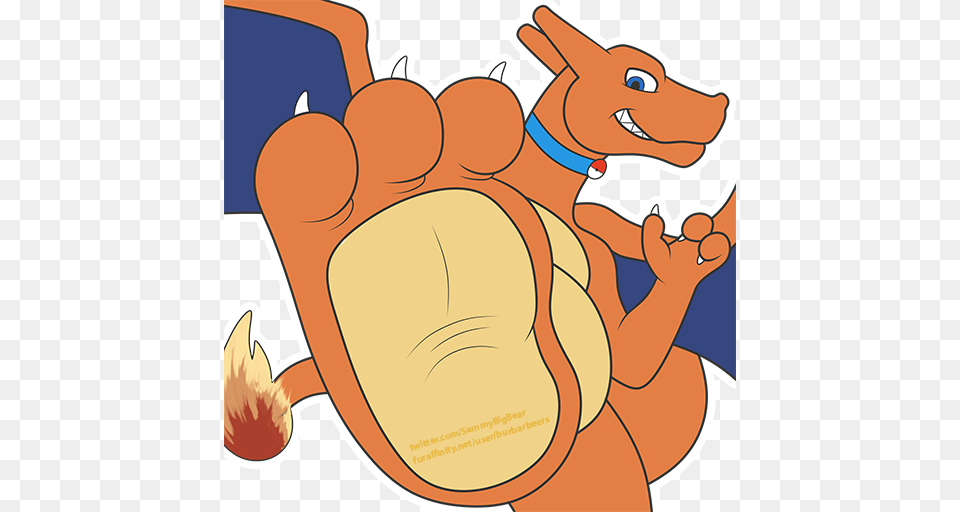 Charizard Stomp Telegram Sticker Png Image