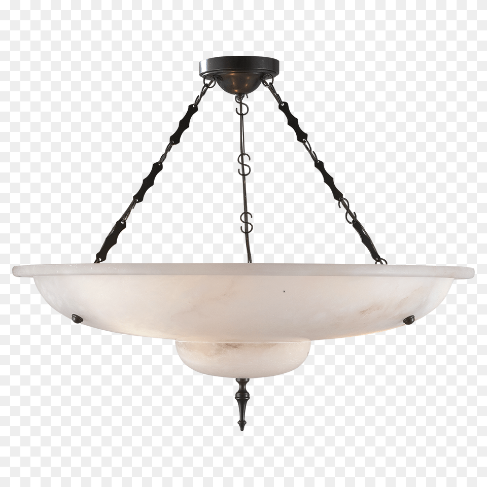 Charles Chandelier In Alabaster And Bronze, Lamp, Light Fixture, Appliance, Ceiling Fan Png