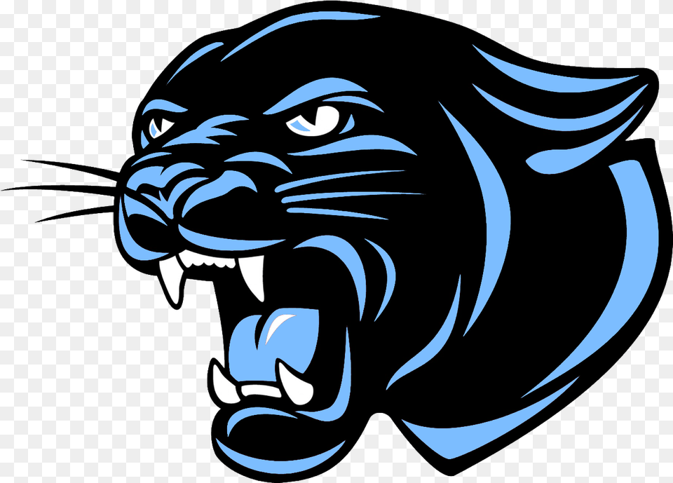 Charles City High School Va Panther Logo 1600x1200 Panthers Basketball Logo Blue, Animal, Mammal, Wildlife, Baby Free Png