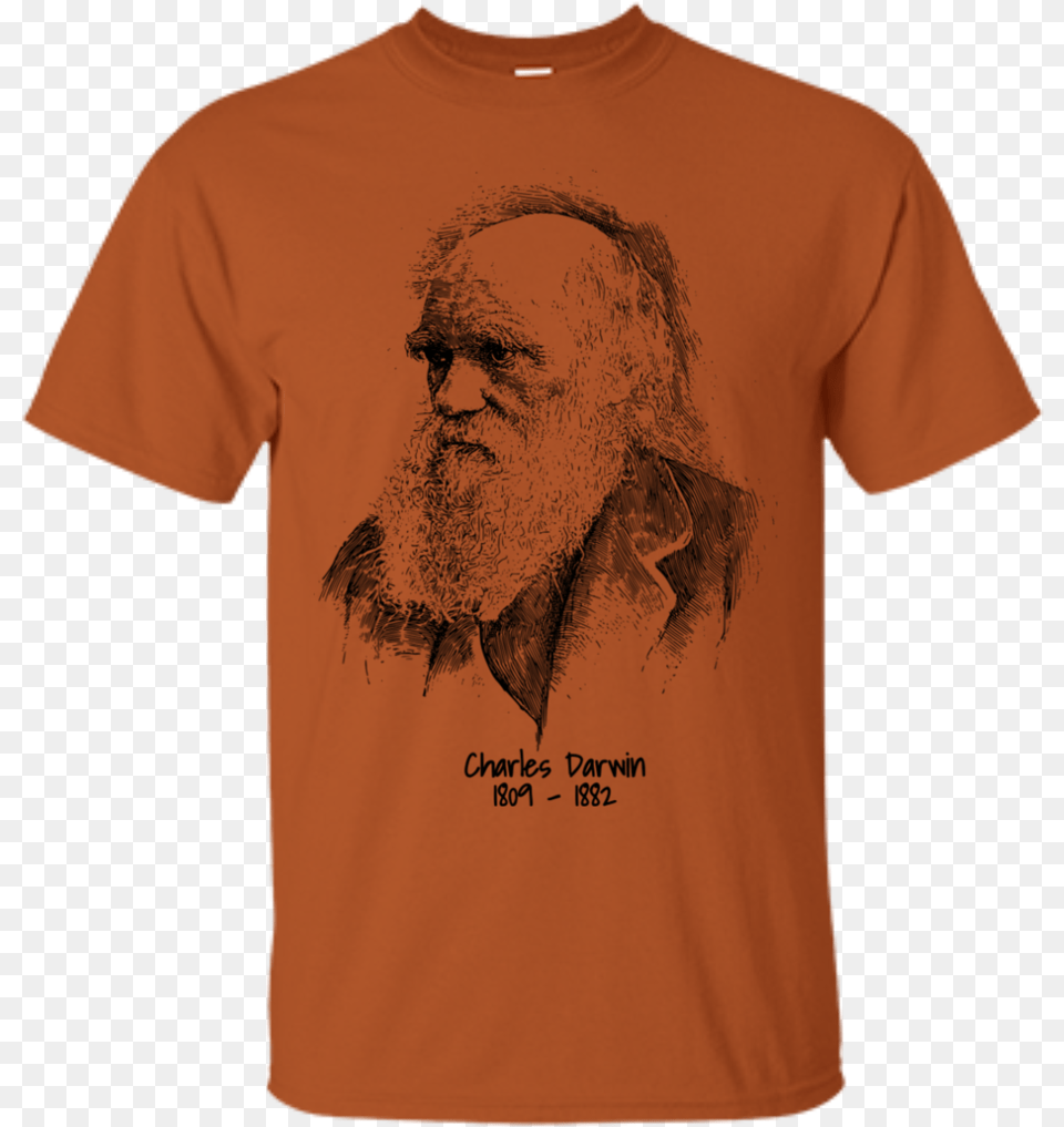 Charles Darwin T Shirt May Girl With Tattoos Pretty Eyes And Thick Thighs, Clothing, T-shirt, Adult, Male Free Png