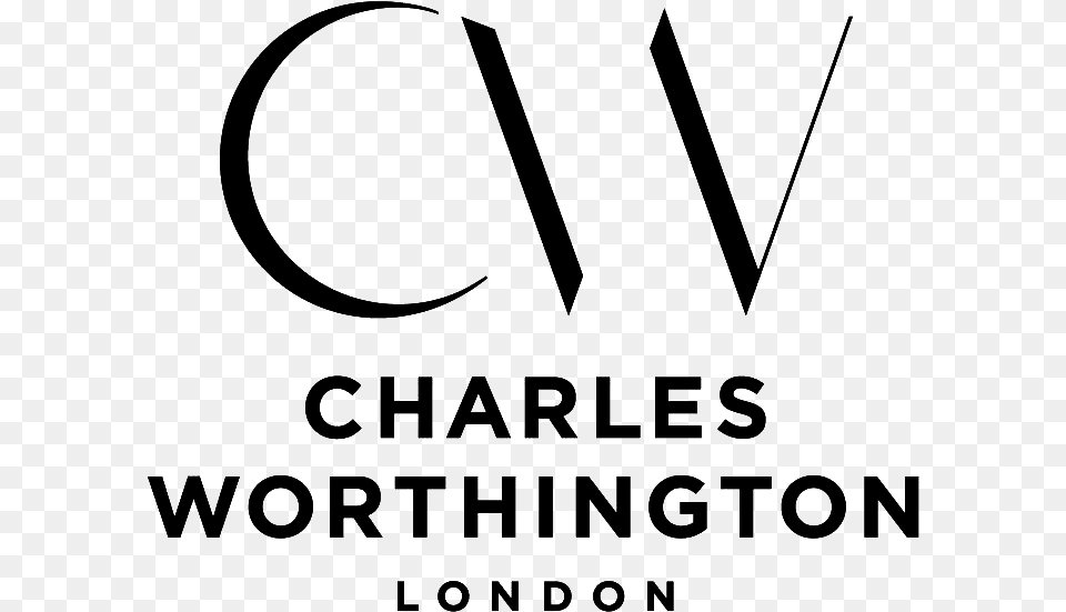 Charles Worthington Logo, Gray Png