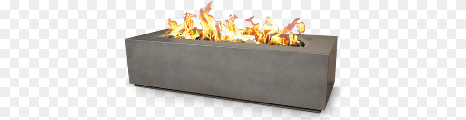 Charleston Concrete Fire Bowl Lit In Morning Gray Fireplace, Flame, Indoors, Bonfire, Hot Tub Free Png
