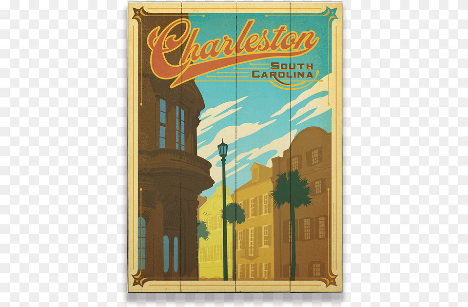 Charleston Vintage Poster, Advertisement, Book, Publication Free Png Download