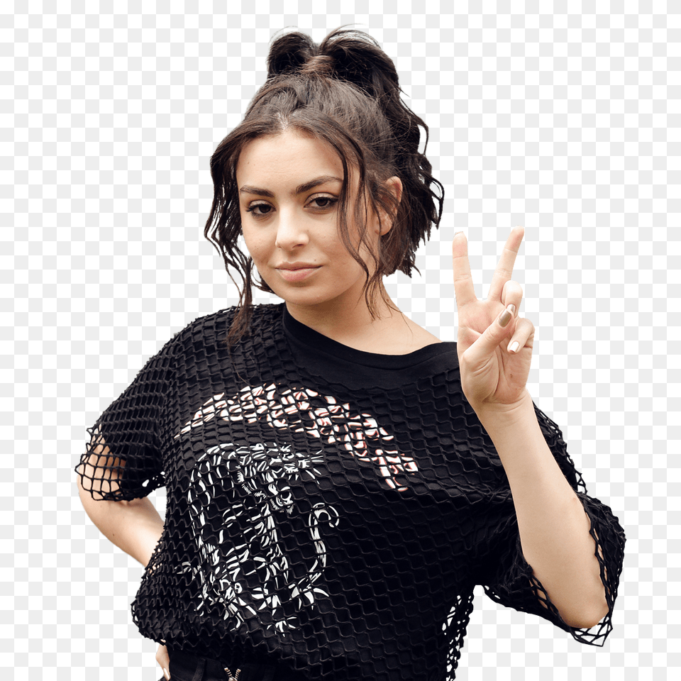 Charli Xcx Girl, Adult, Person, Hand, Woman Free Transparent Png