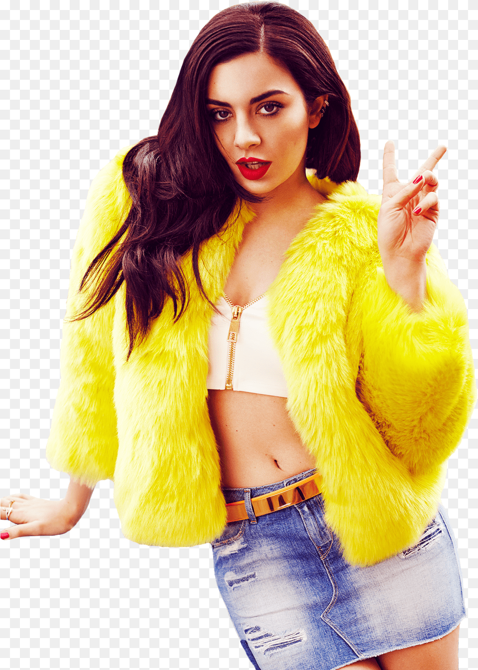 Charli Xcx Image Charli Xcx, Clothing, Coat, Adult, Person Free Png Download