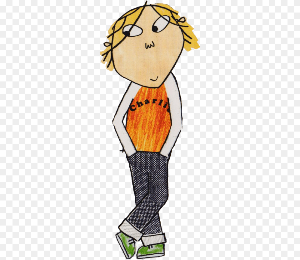 Charlie And Lola, Clothing, Person, Pants, Book Free Png Download