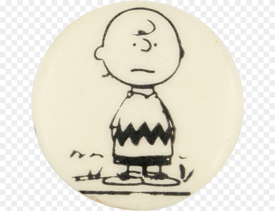 Charlie Brown Black And White Entertainment Button Charles Schulz Peanuts Black And White, Symbol, Logo, Badge, Baby Free Png Download