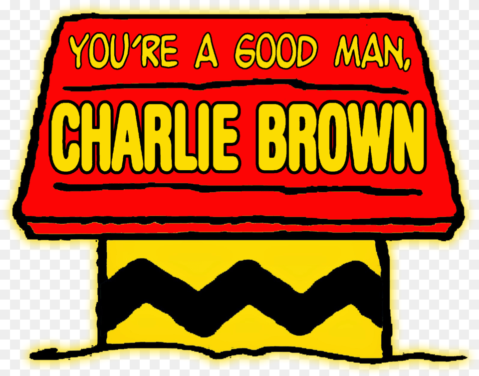 Charlie Brown Logo W Yellow Shadow You39re A Good Man Charlie Brown, Text, Advertisement, Circus, Leisure Activities Png Image