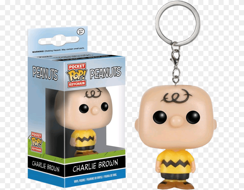 Charlie Brown Pocket Pop Keychain Vinyl Figure Charlie Brown Pocket Pop Key Chain, Accessories, Earring, Jewelry, Baby Free Transparent Png