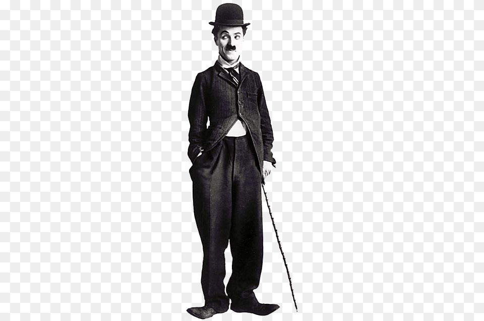 Charlie Chaplin, Suit, Clothing, Formal Wear, Stick Png