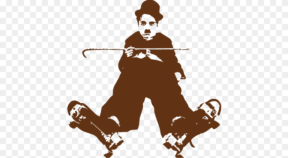 Charlie Chaplin, Person, Stencil, Face, Head Free Transparent Png