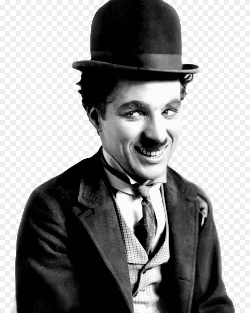 Charlie Chaplin, Portrait, Man, Male, Head Png