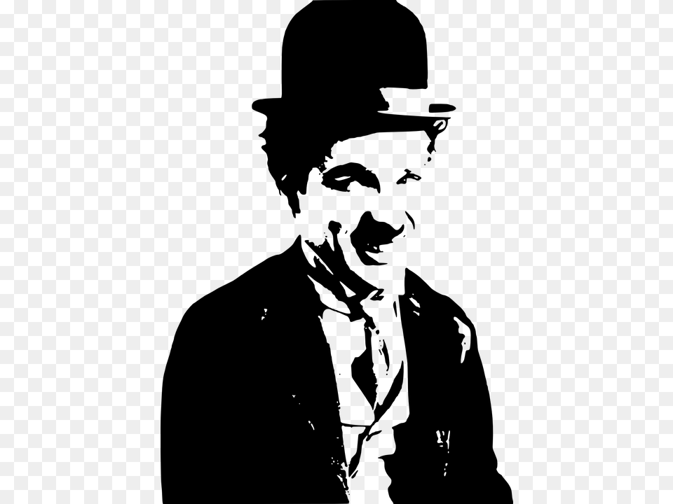 Charlie Chaplin, Gray Png