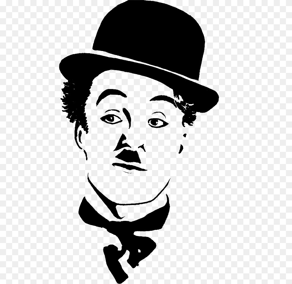Charlie Chaplin, Stencil, Adult, Female, Person Png