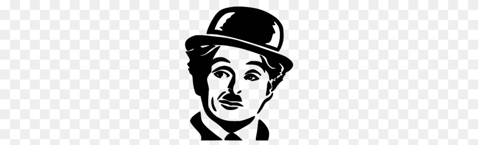 Charlie Chaplin, Silhouette, Stencil, Baby, Person Free Png