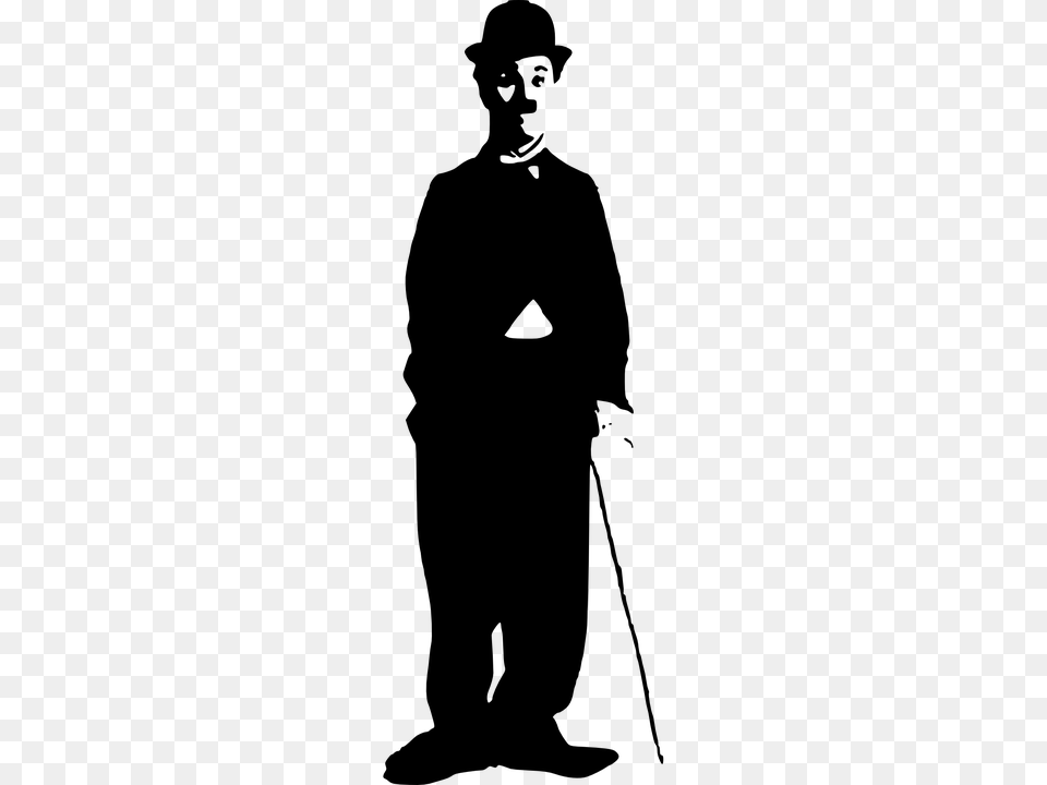 Charlie Chaplin, Gray Png Image