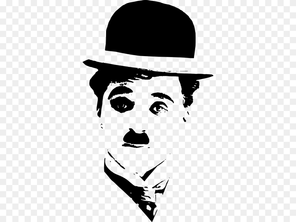 Charlie Chaplin, Gray Png